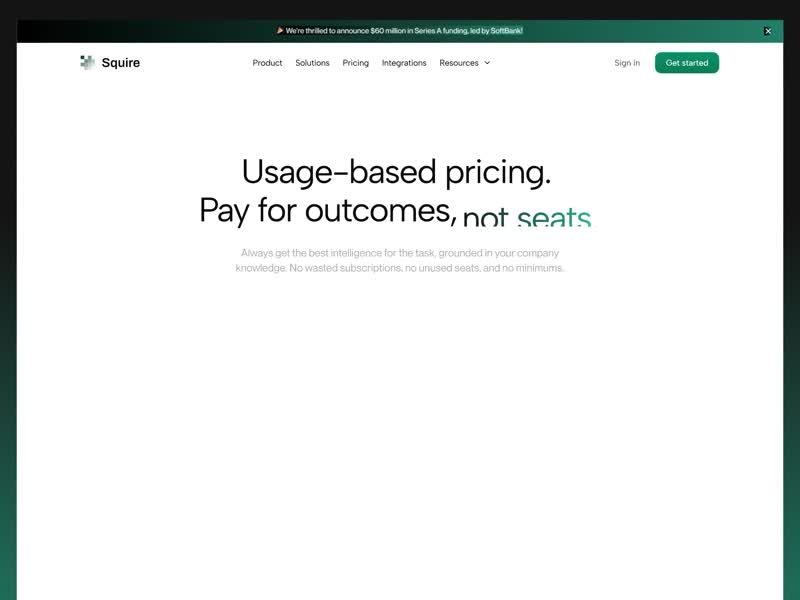 Squire - Finance AI - Pricing