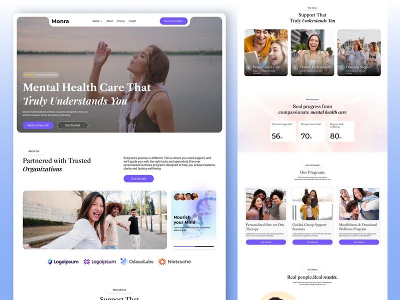Monra – Mental Health Care Platform