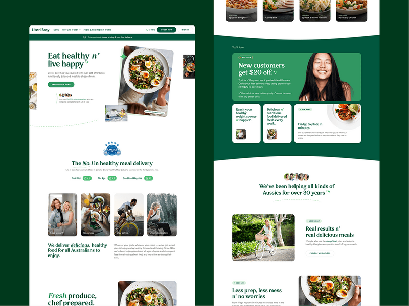 Food Delivery website design