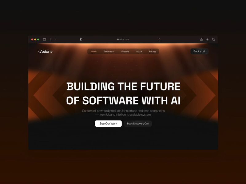 Axion – AI Development studio. UX/UI & Branding