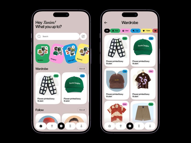 AI-powered fashion assistant App UI/UX Design