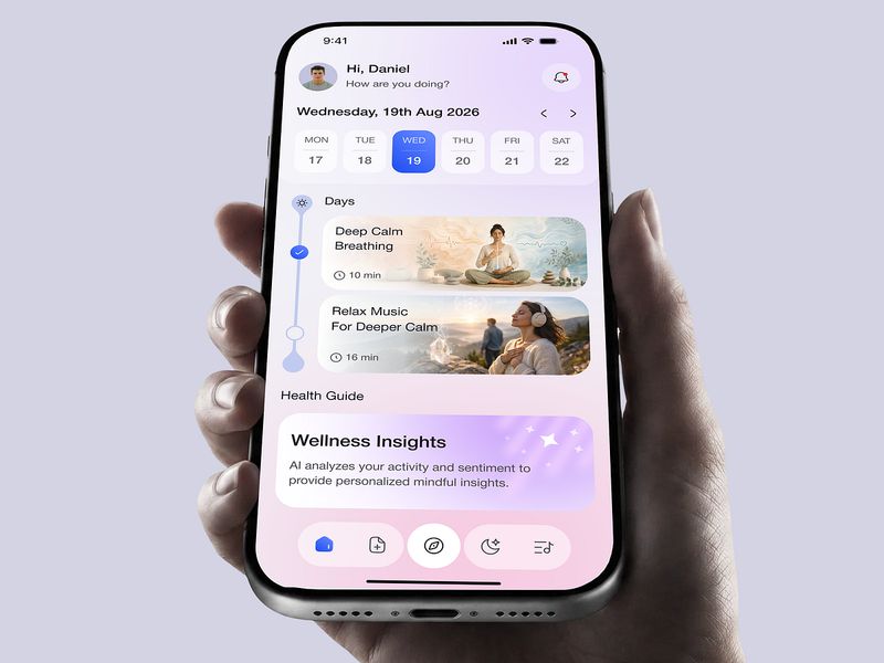 Mental Health & Meditation Mobile App
