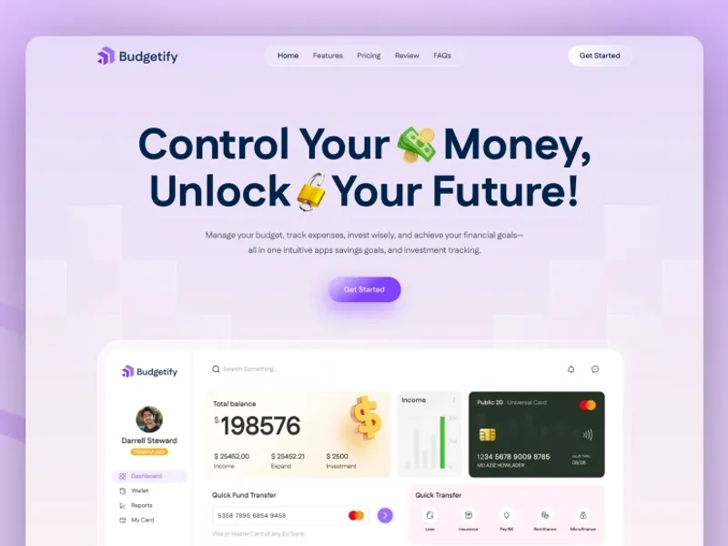Budgetify SaaS Webflow Template
