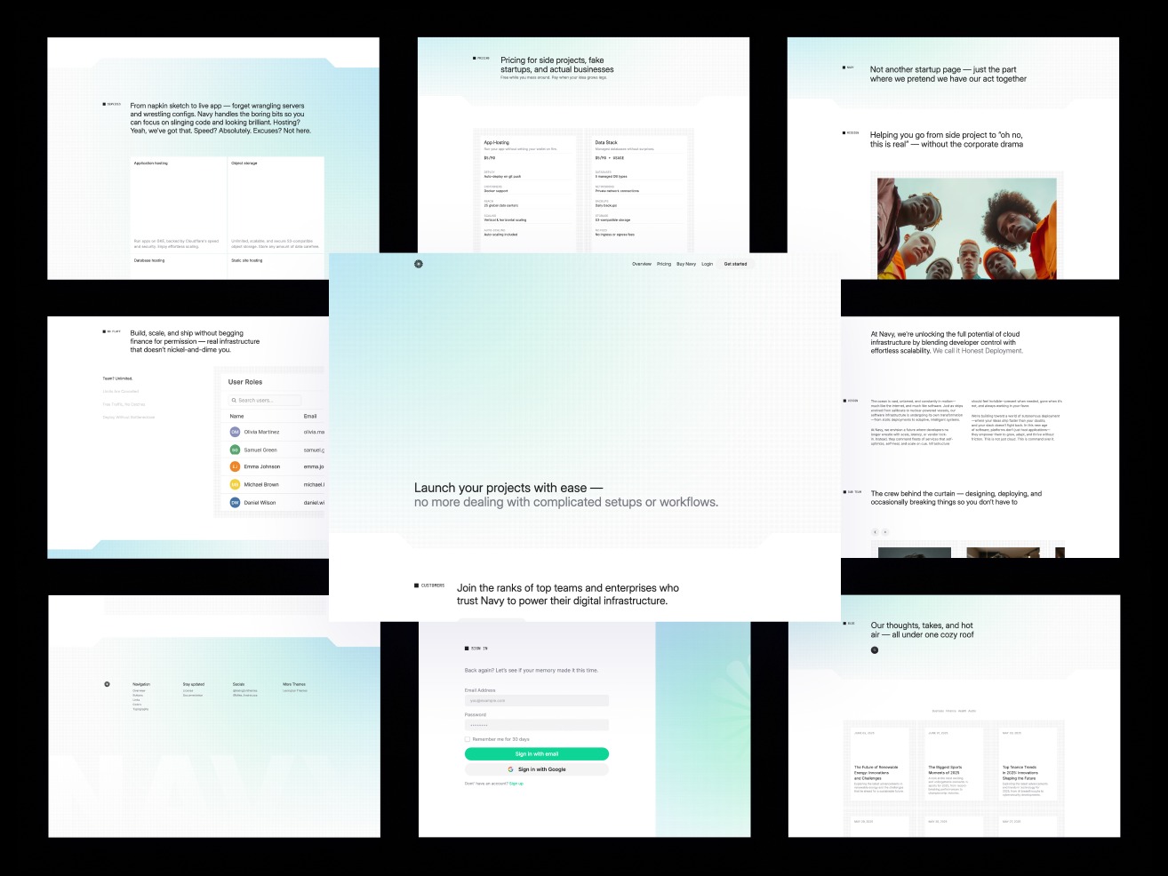 Navy — an Astro & Tailwind CSS SaaS template