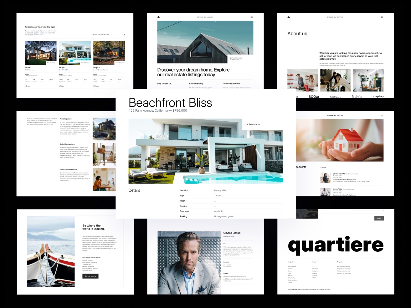 Quartiere — an Astro & Tailwind CSS real-estate template