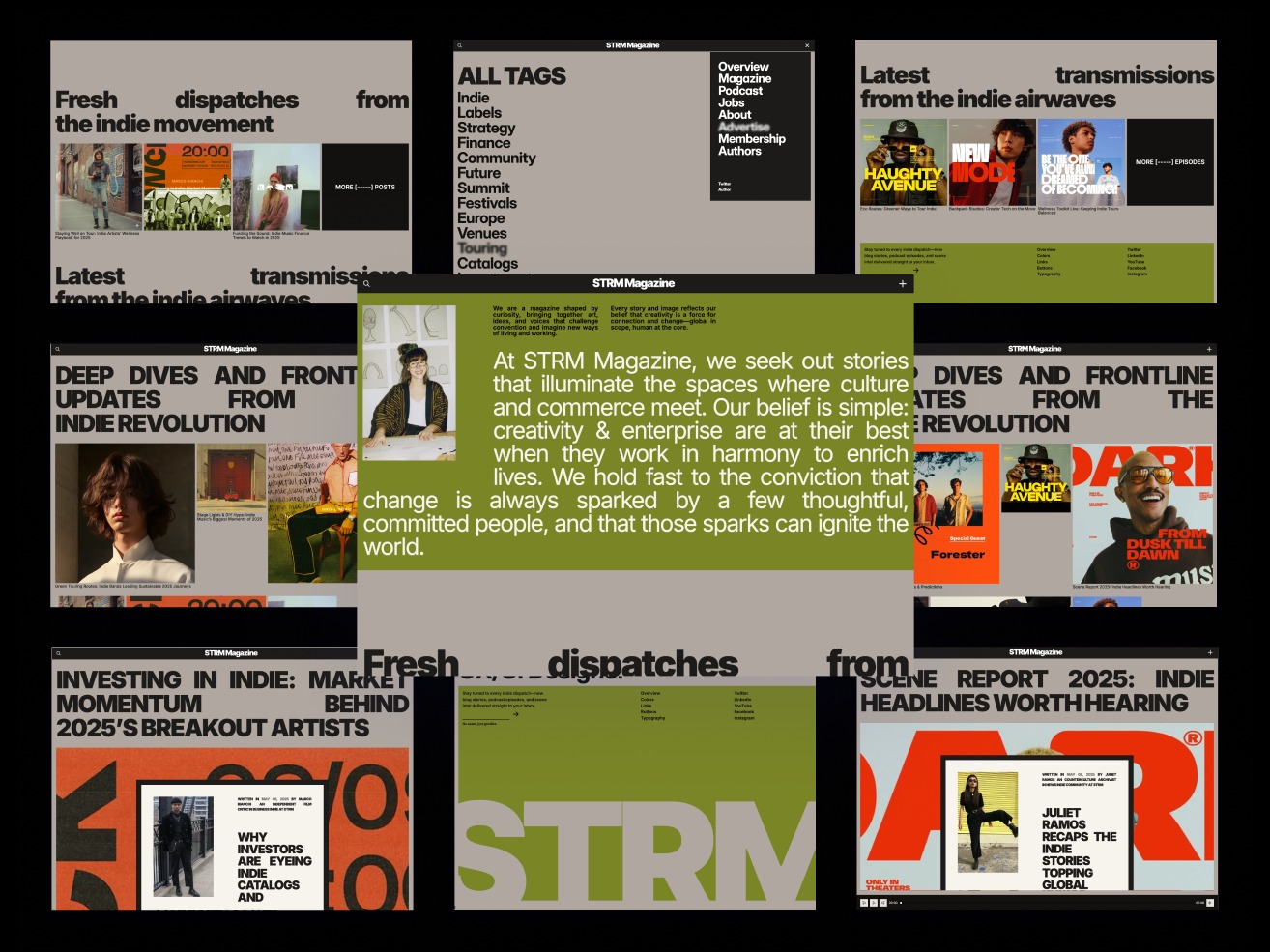 Streamer , an Astro & Tailwind CSS blog & podcast template