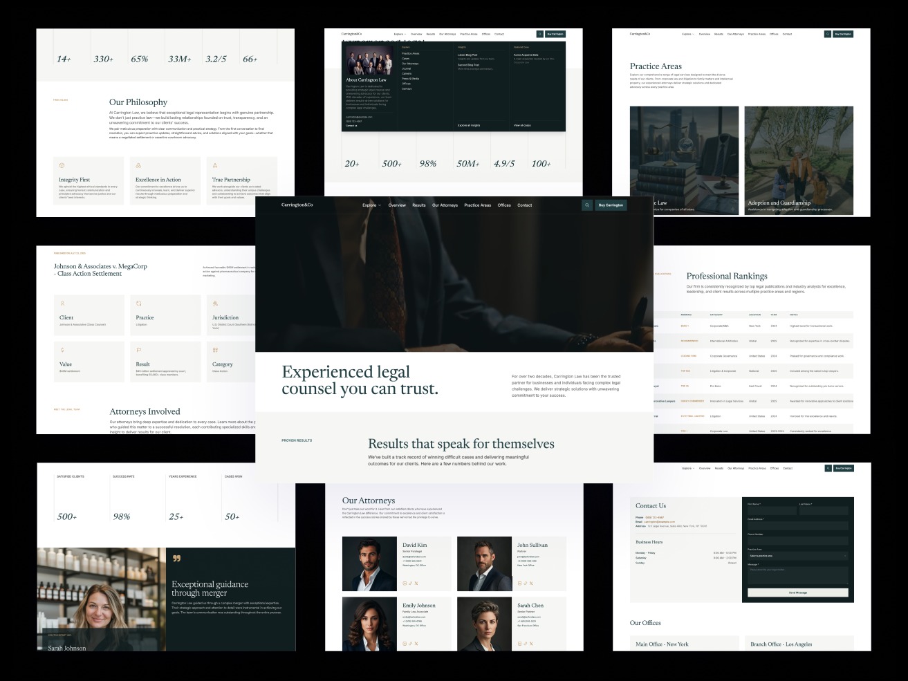 Carrington — A modern law firm website template built with Astro & Tailwind CSS.