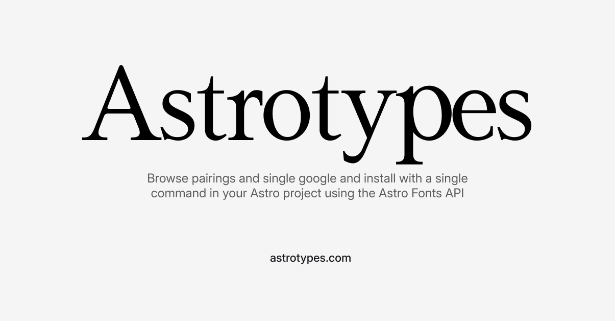 Astrotypes