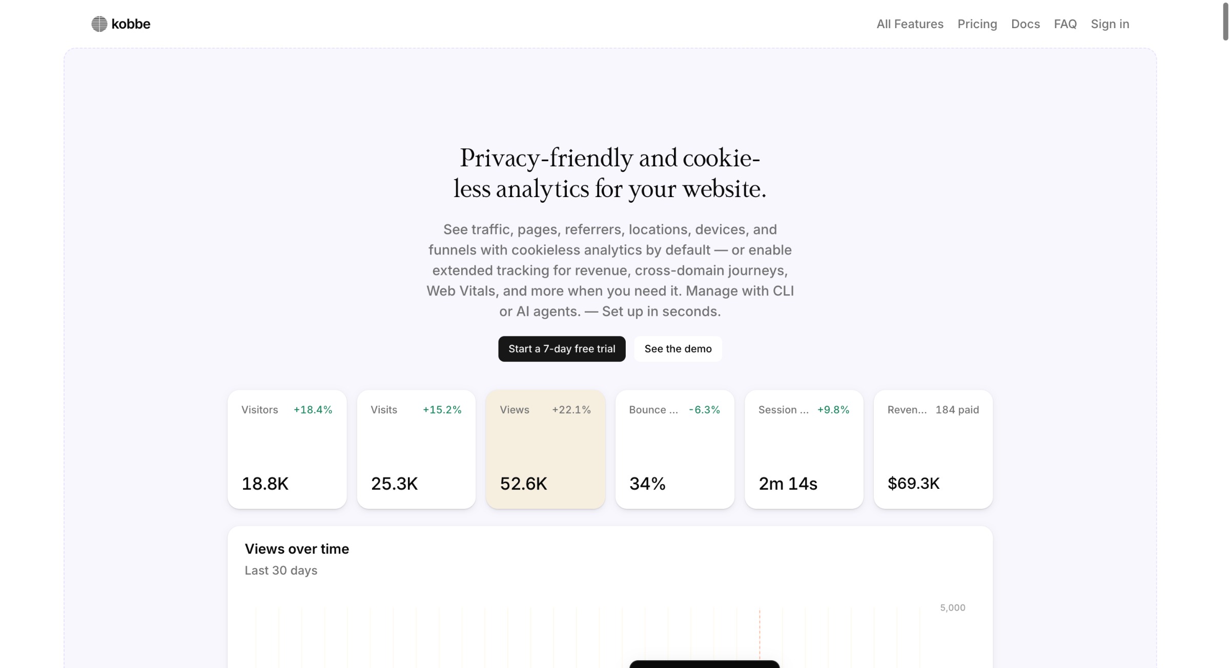 Kobbe — Web analytics that respect your visitors