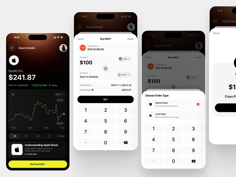 Stock Investment Mobile App UI/UX Design