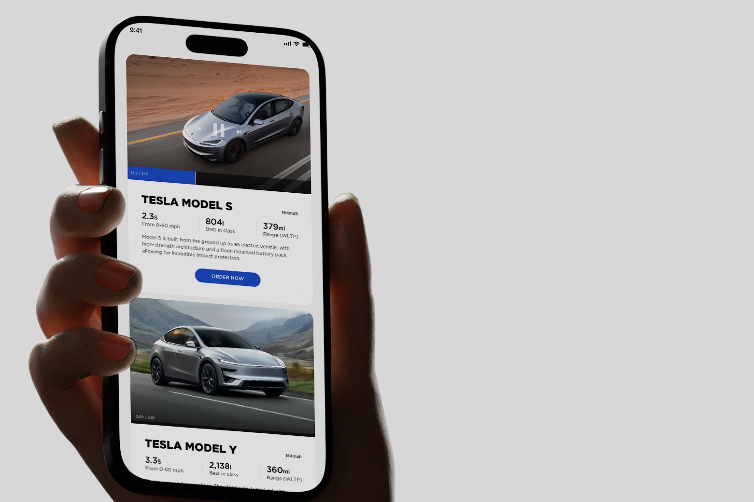 Tesla — Interactive Retail Presentation Concept Image 3