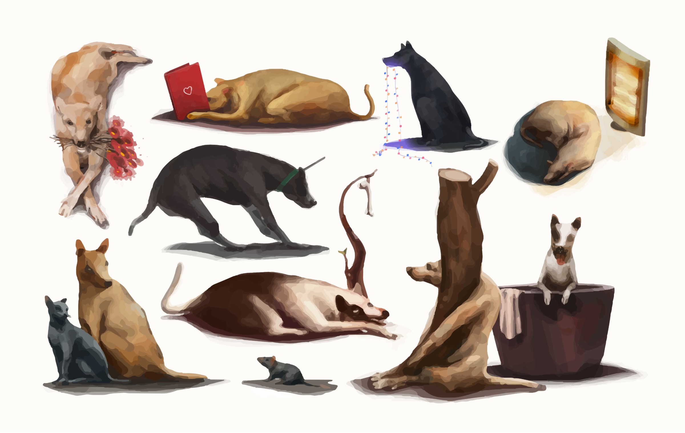 A Year with Cheery, Coco, Simba & Milie – Office Dogs Calendar Image 6