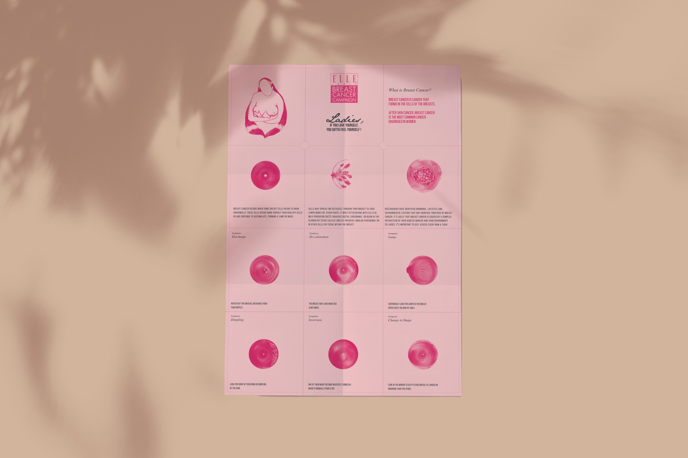 Breast Cancer Awareness Poster – Elle India Campaign