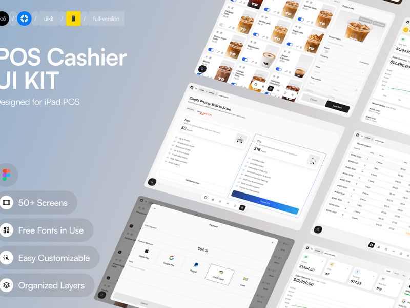 Piore – POS Cashier UI Kit - design asset by UI8