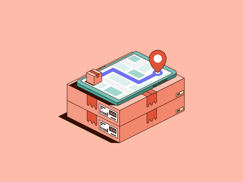 Delivery Locations - Isometric Illustrations
