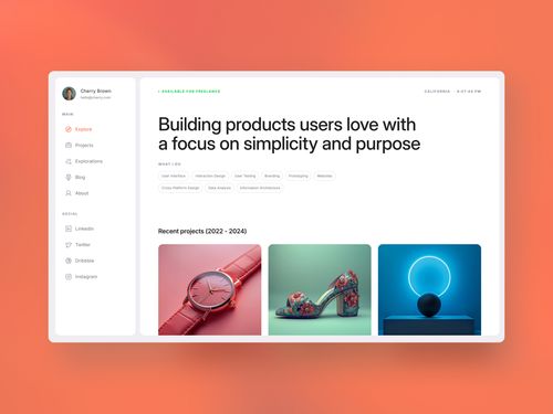 TD_Cherfolio - Portfolio for Designers — Framer Marketplace
