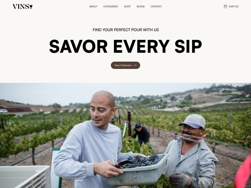 Vinsy - Wine & Beverages Website