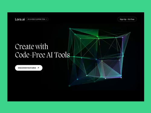 Lora AI - Website UI v3 by Sabbir