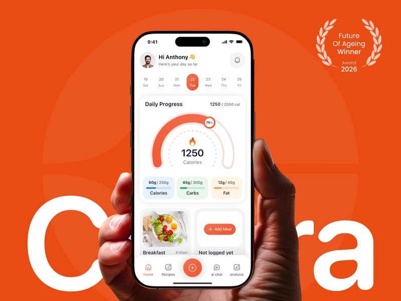 AI Food Calorie Tracker App UI/UX - Nutrition & Fitness