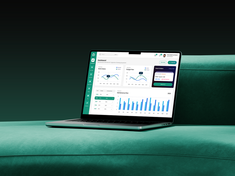 Dashboard UI – Marine Maintenance App