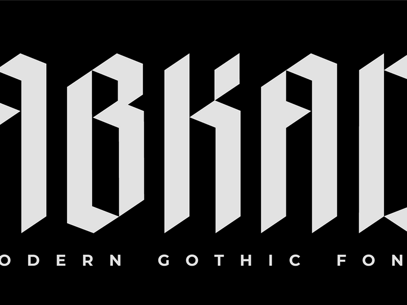 ABKAD - MODERN GOTHIC FONT