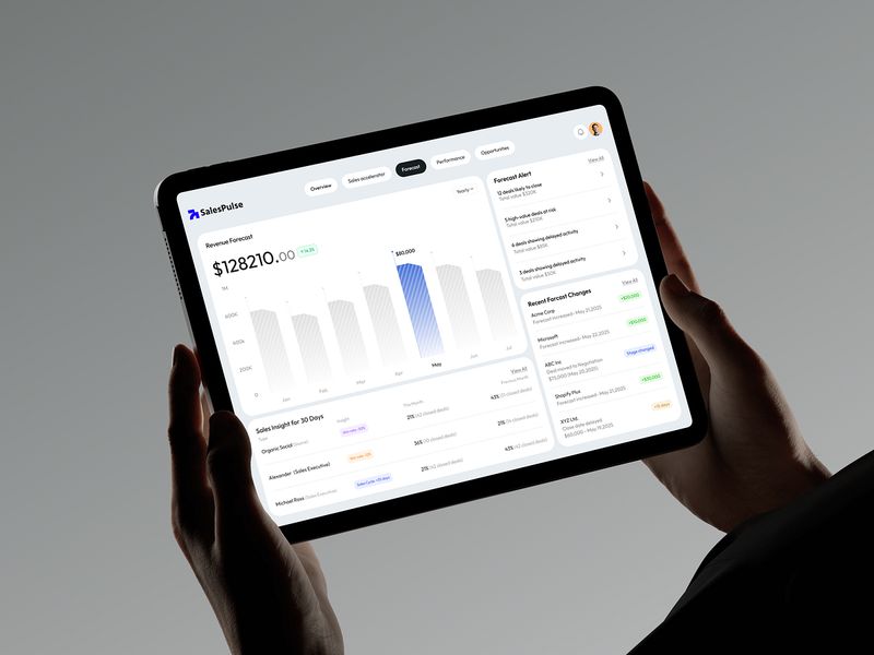 Sales Forecast Dashboard UI | B2B SaaS Analytics Design