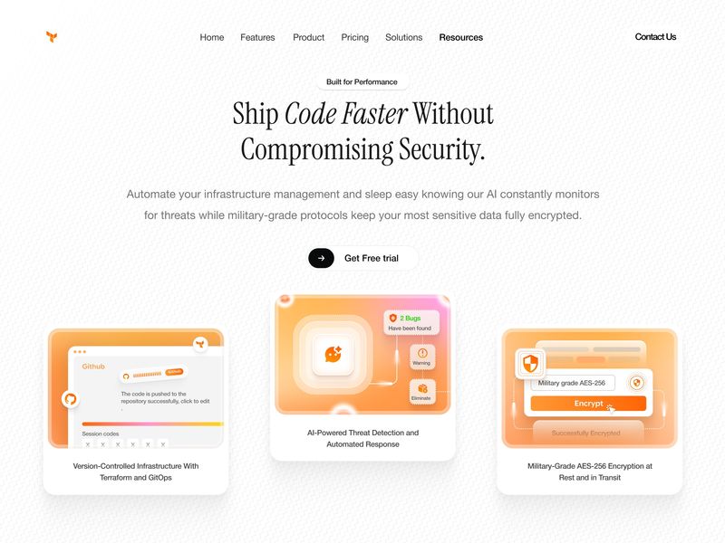 🛡️ DevOps & Security Platform — Feature Grid UI