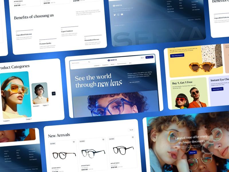 Eyewear Website Design