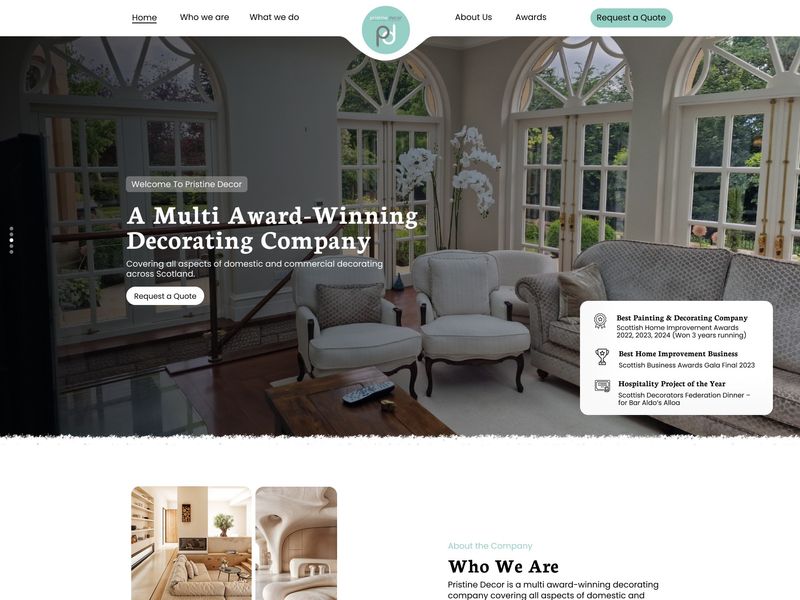 Pristine Decor: Elevating Interiors through Award-Winning Design