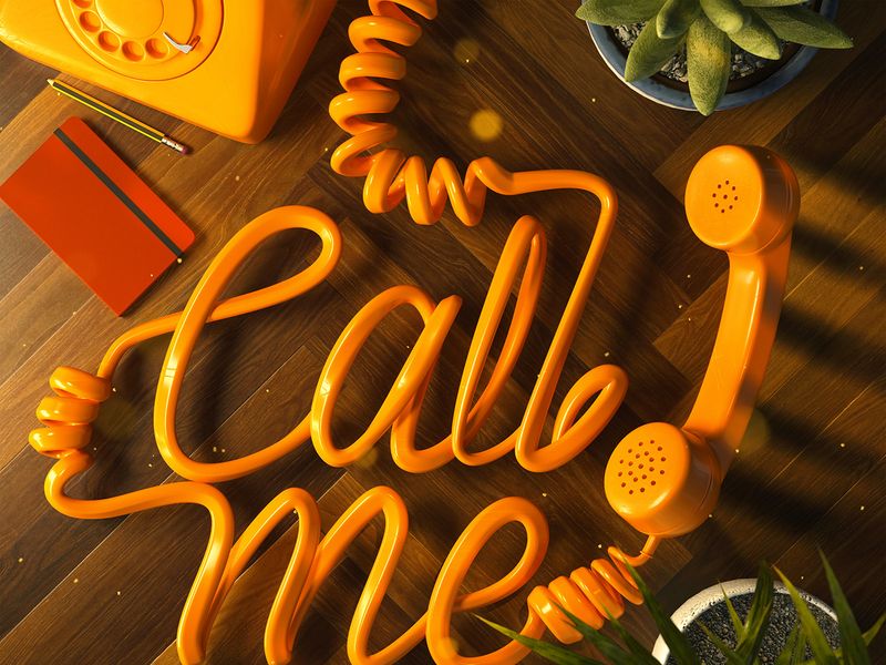 Call me │ 3D Lettering