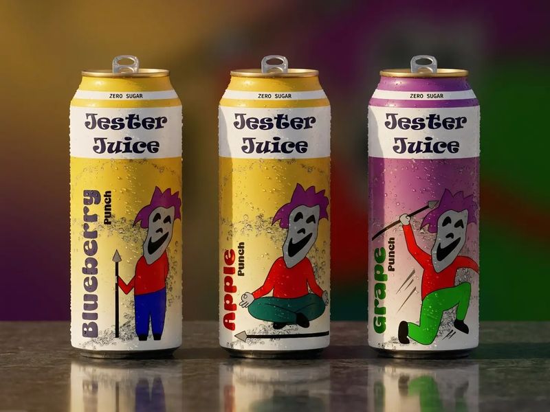 Here's My Latest Packaging design For Jester Juice 🧃 Through my design i try to bring fun and playful vibe in the Packaging. . Comment down your view..... 🙂 . #graphicdesign #packagingdesign #design #packaging #packagedesign