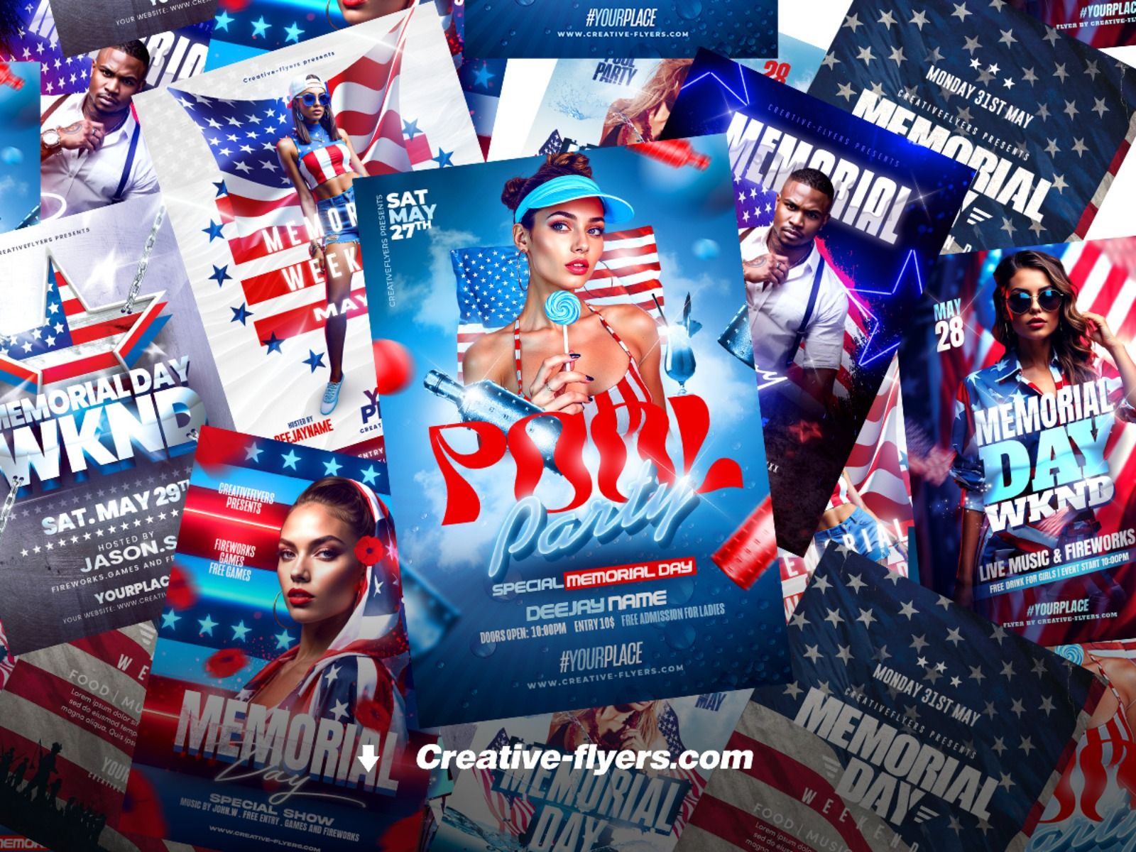 Memorail Day Flyer Design to Download