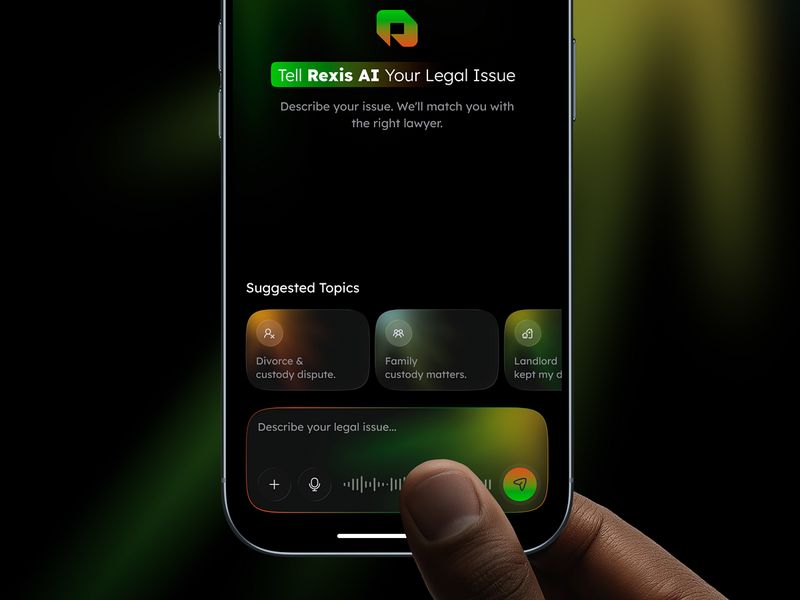 AI Legal Assistant App UI