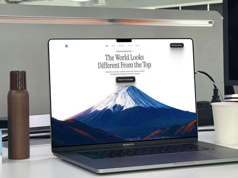 The World From the Top — Elegant Luxury Travel Landing Page ✨