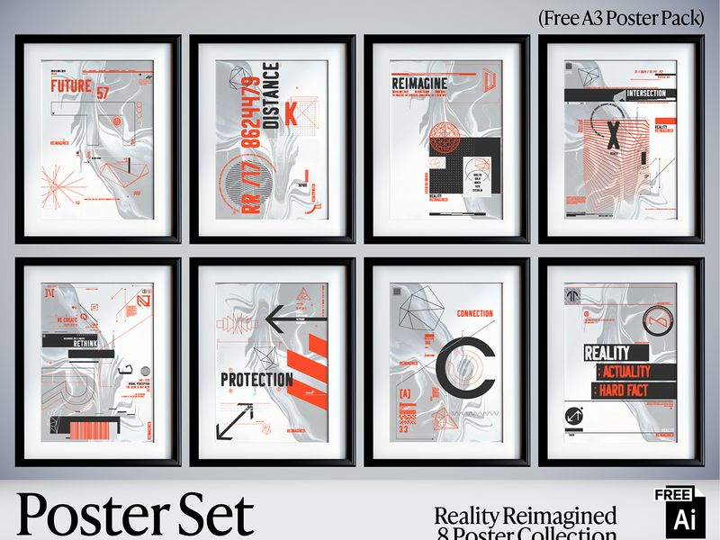 Reality Reimagined — 8 Poster Collection