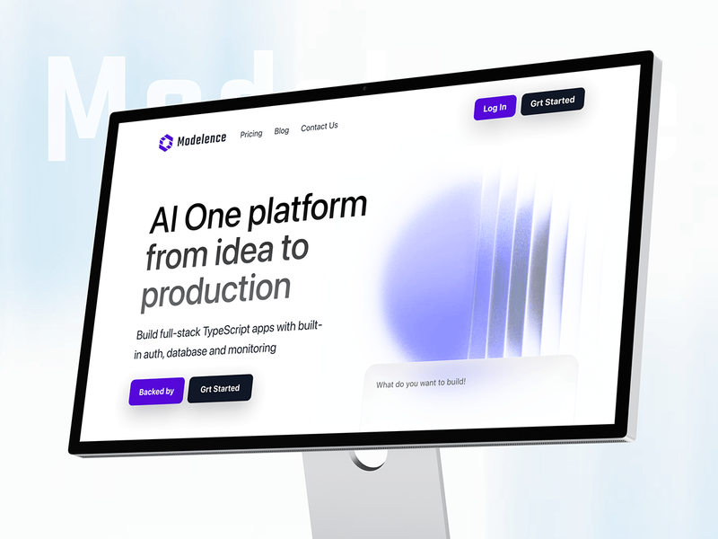 Modelence | SaaS AI Platform | Website Design