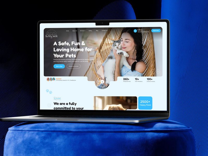 Pet Grooming @ Boarding Landing Page Design