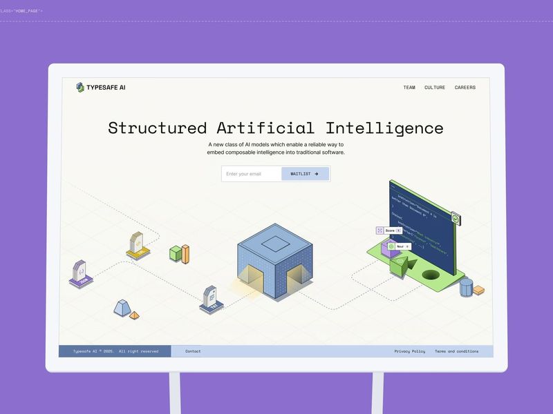 Typesafe AI / Webdesign / Logotype / Branding