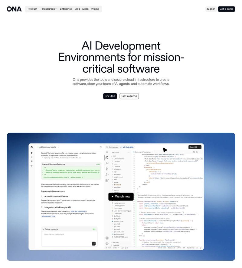 Screenshot taken from ona.com