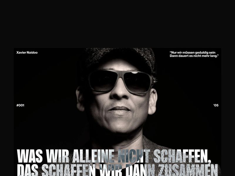 Design Exploration: Brutalist Typography in a German Song