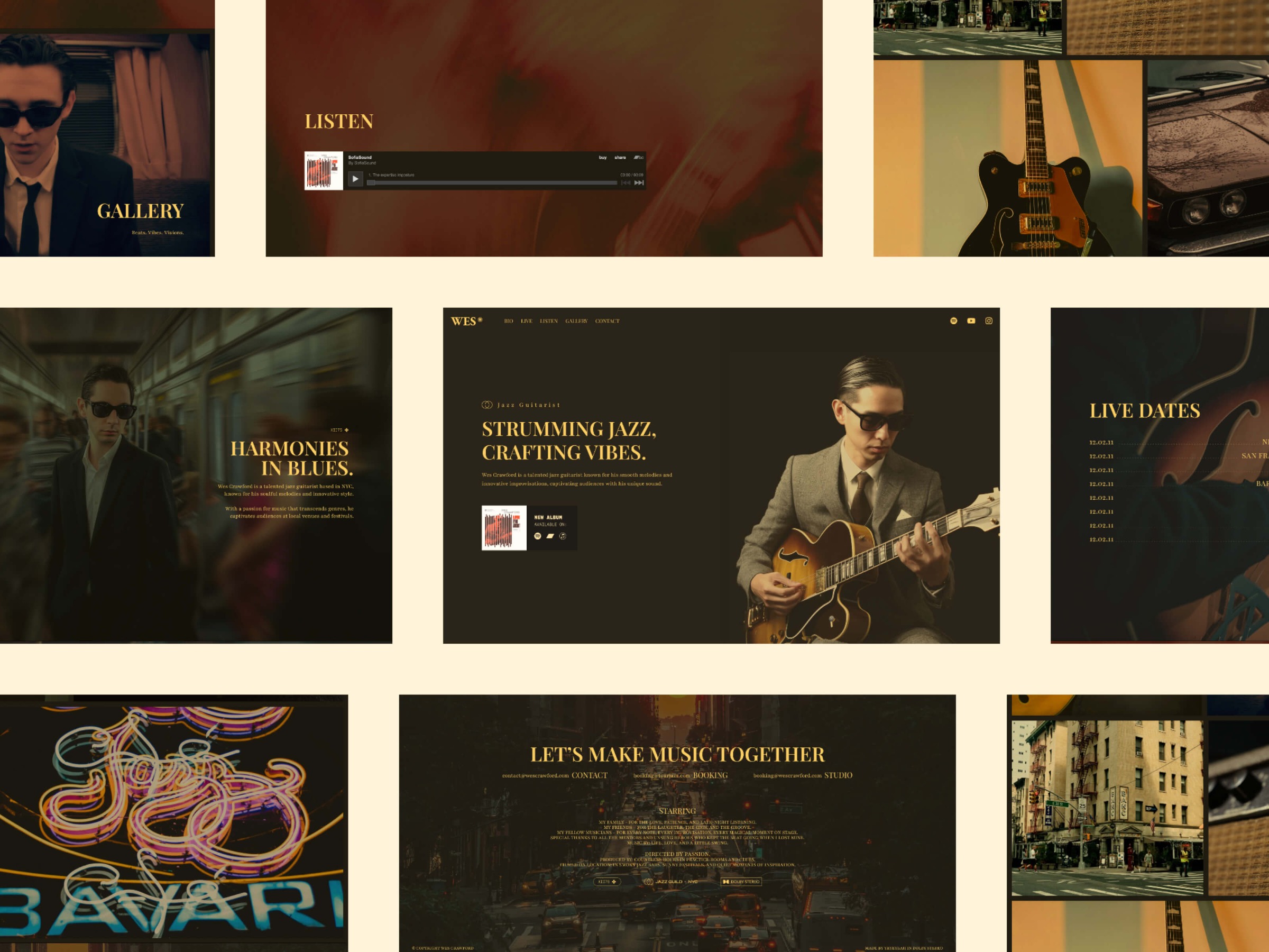Wes - Webflow template for musician Image 0