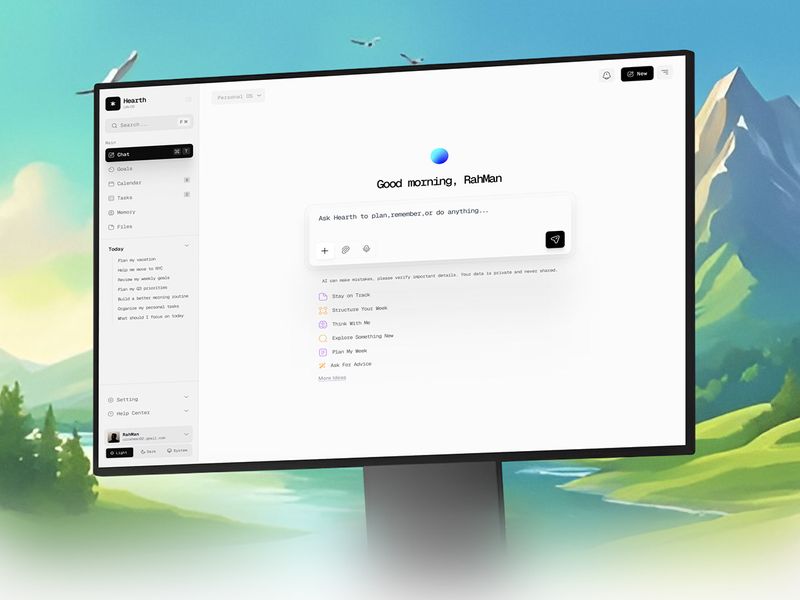 AI-Powered Life Management SaaS & UX UI Dashboard