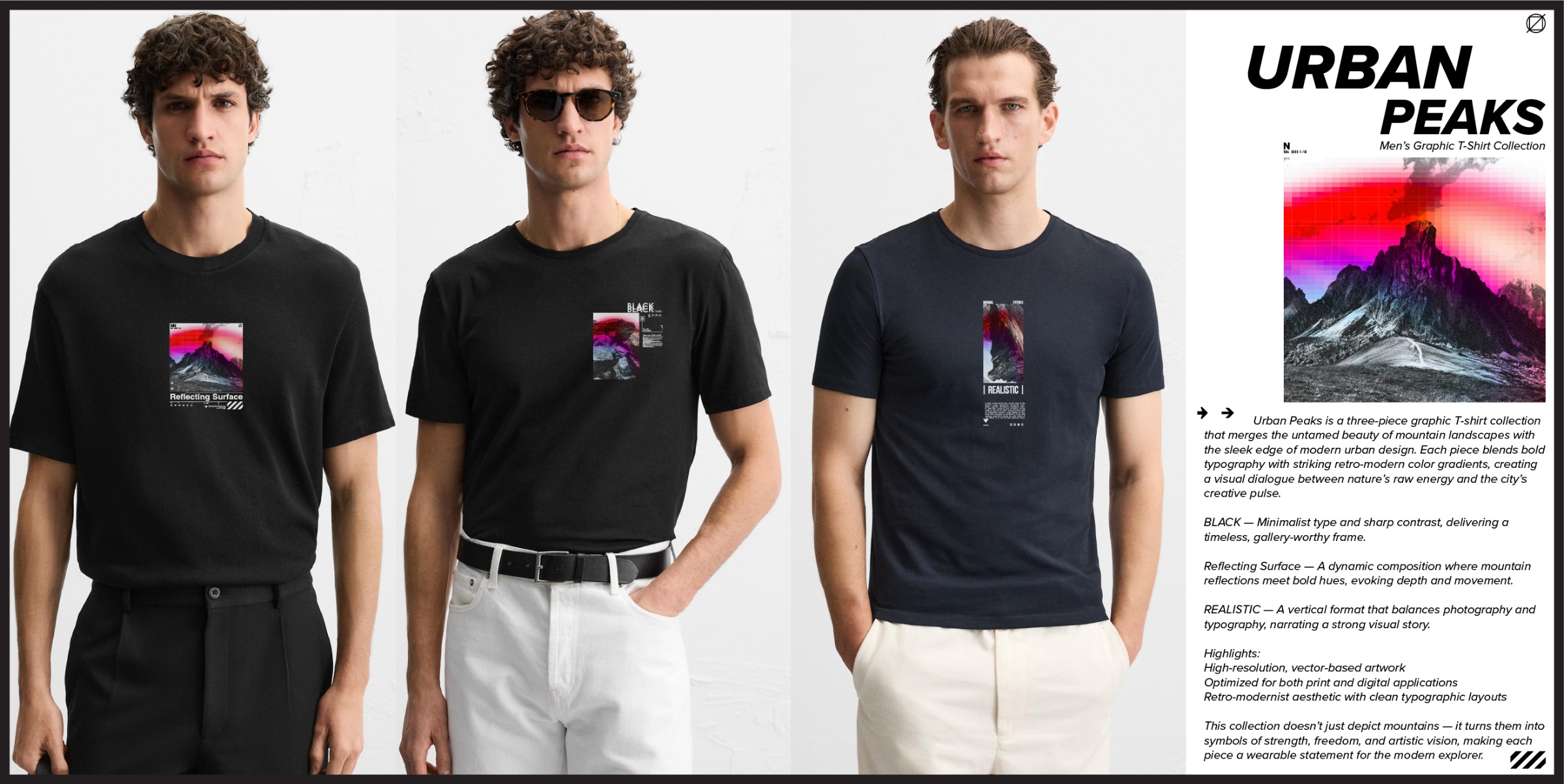 Urban Peaks — Retro-Modern Mountain Series Image 0