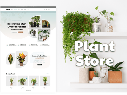 Plant store website design