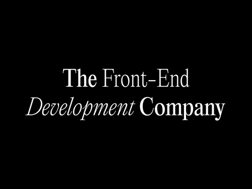 Numeral - The Front-End Development Company