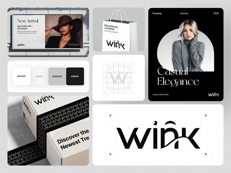 Minimal Fashion Brand Identity Design – Wink Branding
