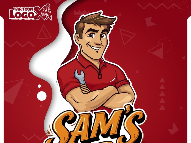 Handyman Logo Design and Branding Kit For Garage Door Repair Business