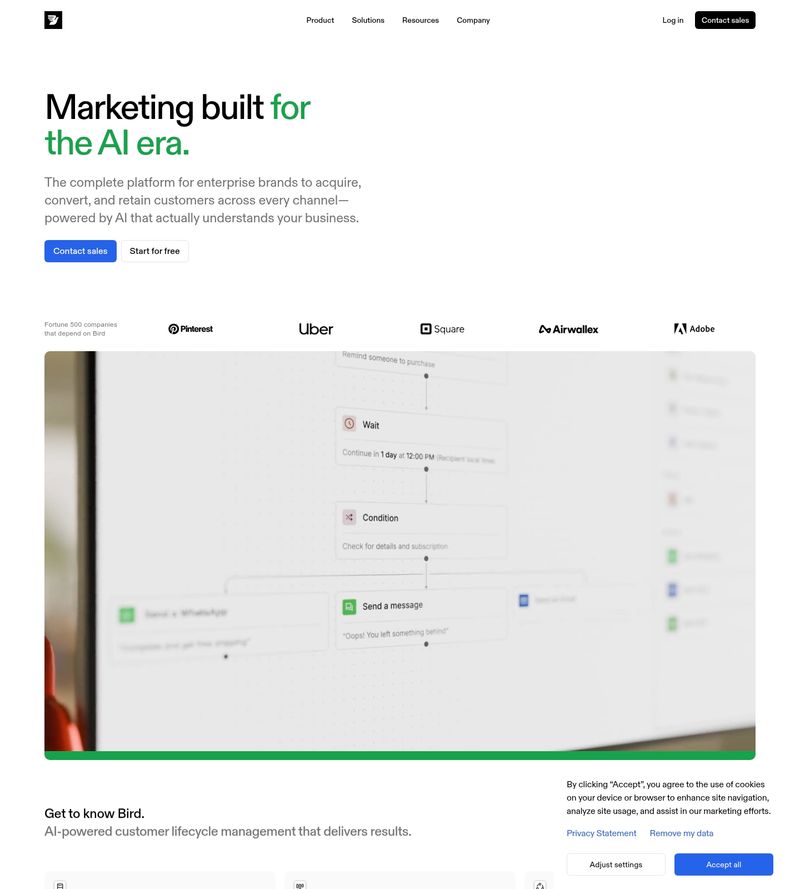 Screenshot taken from bird.com/en-gb
