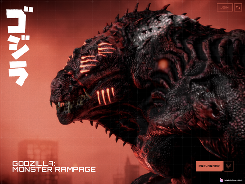 Godzilla | Made in PeachWeb Builder