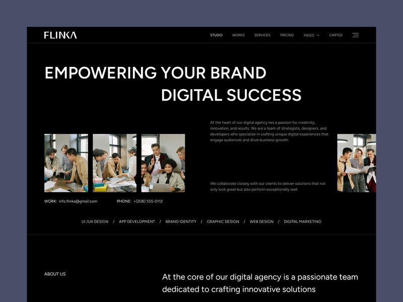 Flinka - Portfolio & Agency Website Template